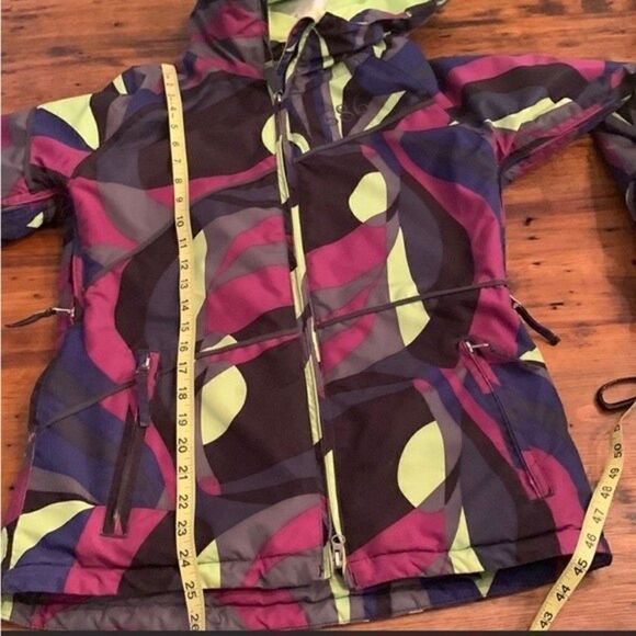 686 Ski Snowboard Jacket Neon Graphic Multicolor Jacket Sz XS - Picture 8 of 10